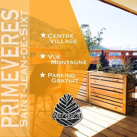 Appt Primevères - Centre village, Vue montagne - AravisTour Saint-Jean-de-Sixt Esterno foto